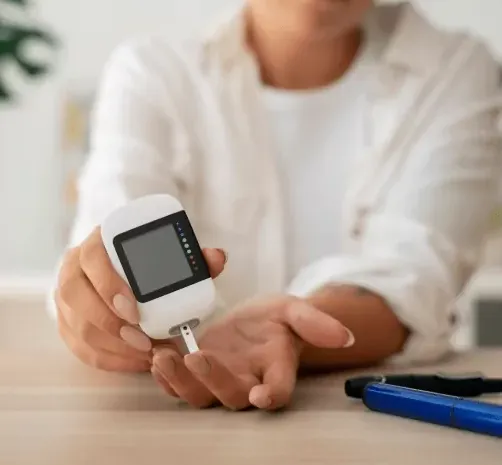Continuous glucose monitor sensor applied to the arm