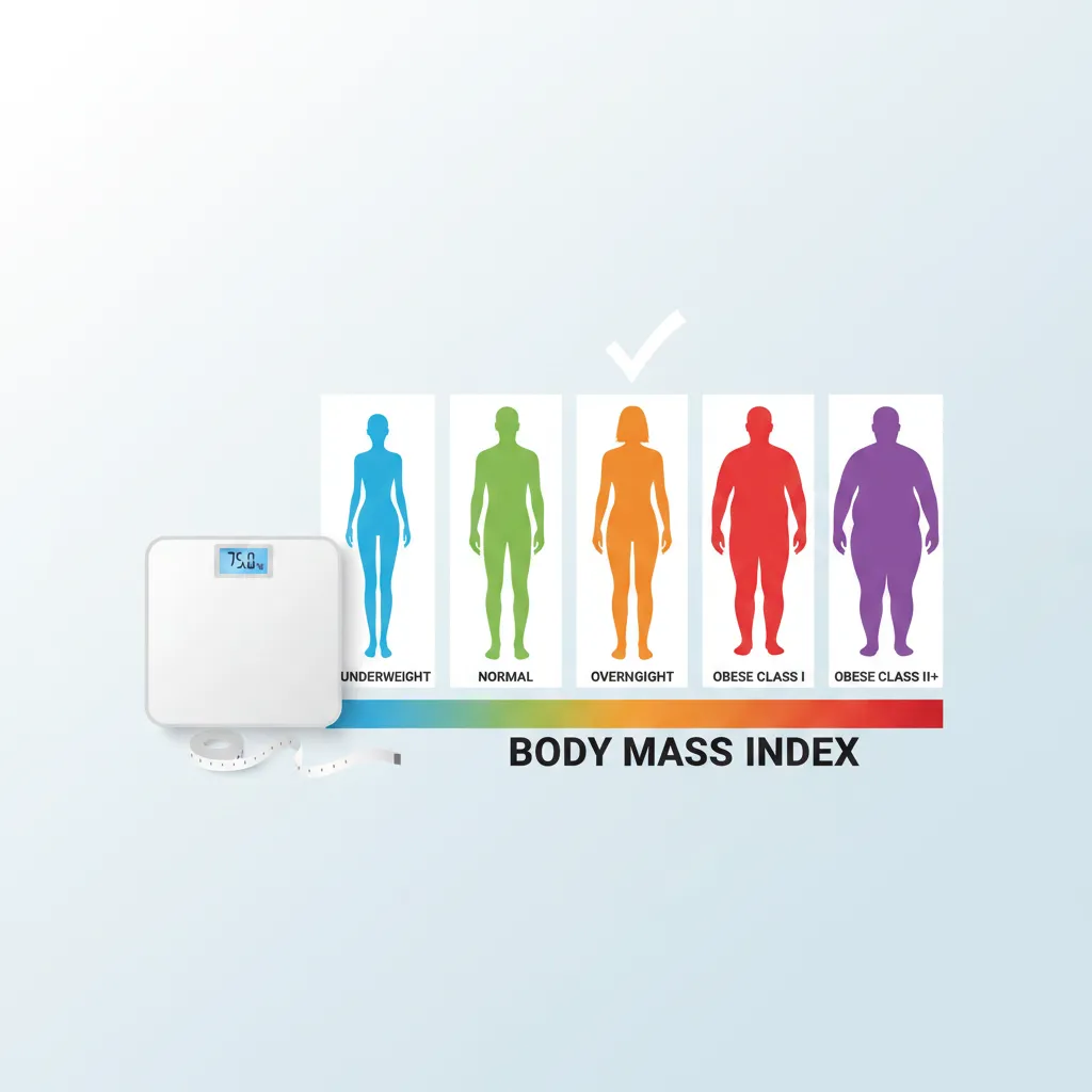 Person reviewing their BMI results